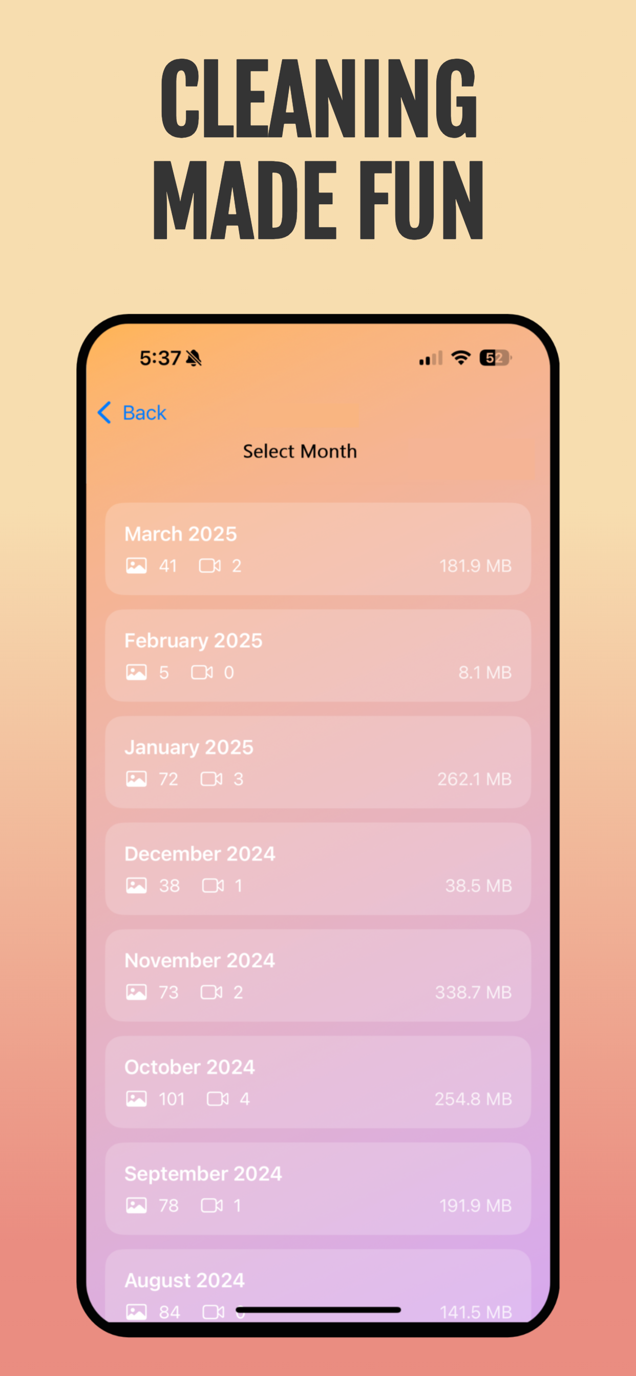 Clean Swipe AI screenshot highlighting key features
